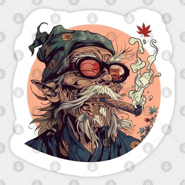 Weedy Old Sticker by loskotno